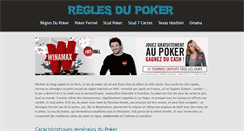 Desktop Screenshot of poker-regles.com